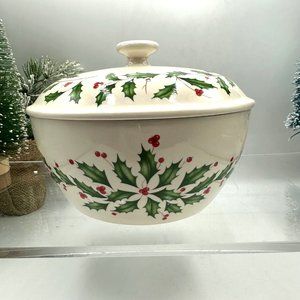 Lenox Small Covered Baking Dish Bowl Holiday Serving Dining American By Design